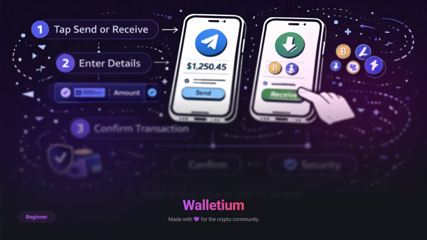 Cómo Enviar y Recibir Cripto en Telegram (Guía 2026)