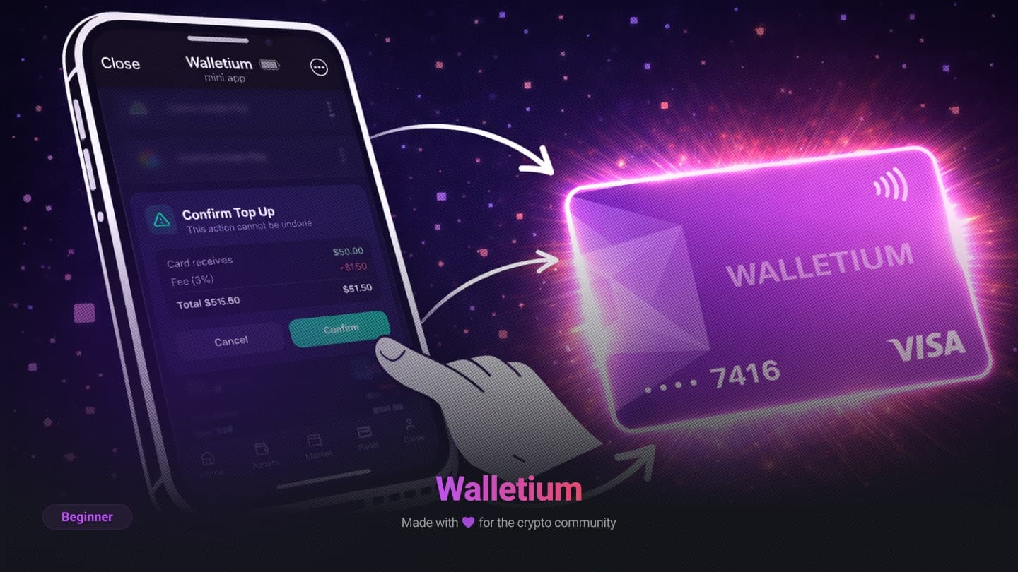 Cómo emitir una tarjeta criptográfica virtual en Walletium