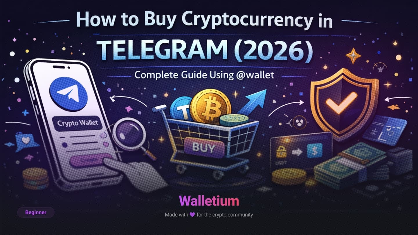 Cómo comprar criptomonedas en Telegram (2026) - Guía de @wallet