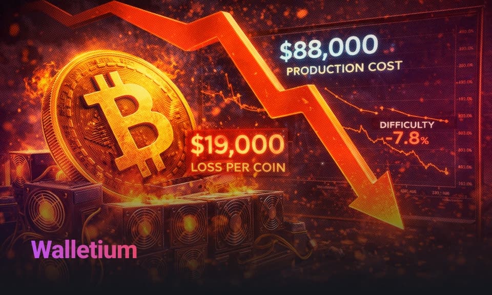 Bitcoin-Miner verlieren 19.000 $ pro BTC bei Schwierigkeitsabfall