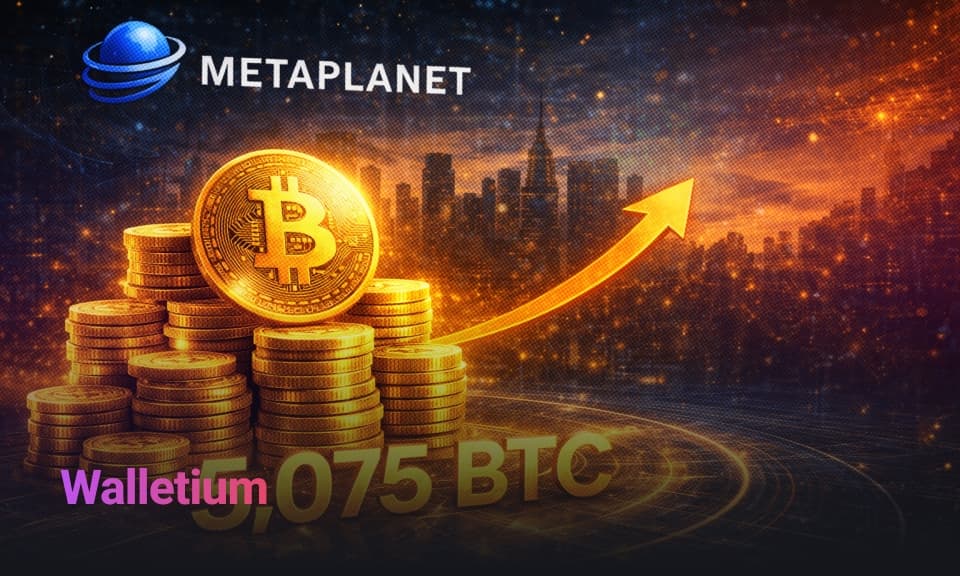 ميتابلاينت تشتري 5,075 بيتكوين، وترتقي إلى المركز الثالث